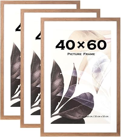 Scholar Tree 60x40cm Brown Picture Frame Set of 3 for 30x50cm 40x60cm