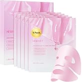 Salmon DNA PDRN Collagen Jelly Gel Mask, Overnight Face Mask, Hydrogel Mask with Peptide Niacinamide for Glass Glow Skin - Elasticity, Hydrating, Firming,Plump, Fine Line, Skincare Self Care Gift, 5ea