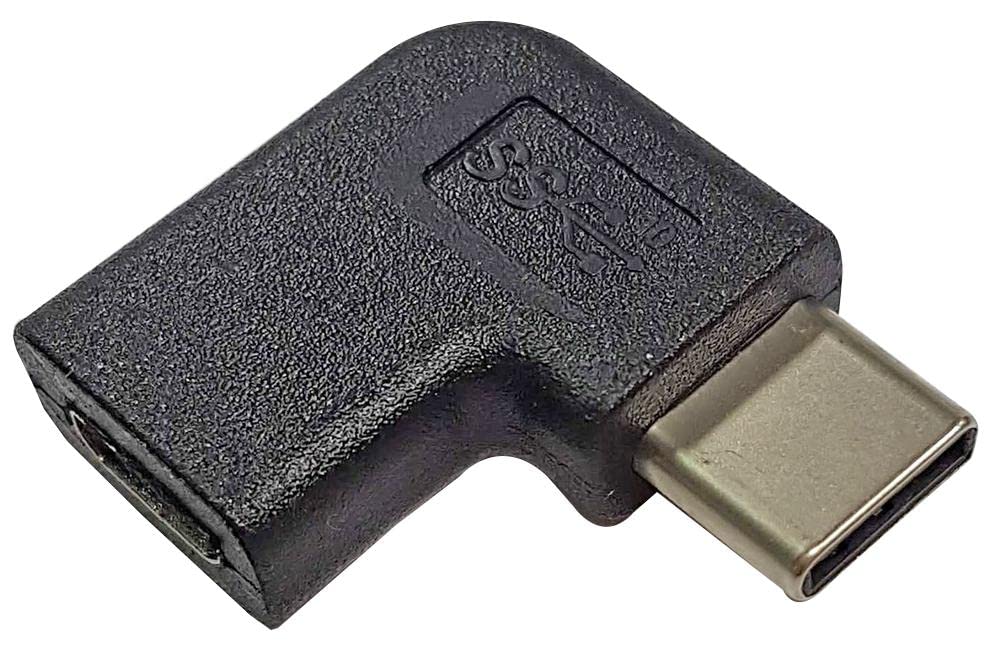 PRO SIGNAL PSG91744 USB-C Plug to Micro USB Socket 90 Degree Left Adaptor