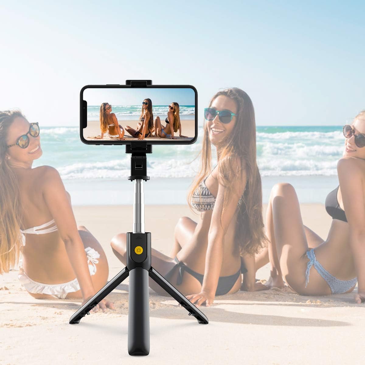 Selfie Stick, Extendable Selfie Stick with Wireless Remote and Tripod Stand, Portable, Lightweight, Compatible with iPhone XR/iPhone 11/11 Pro/iPhone Xs/iPhone X/Galaxy Note 10/S20/Google/Huawei, More: Camera & Photo