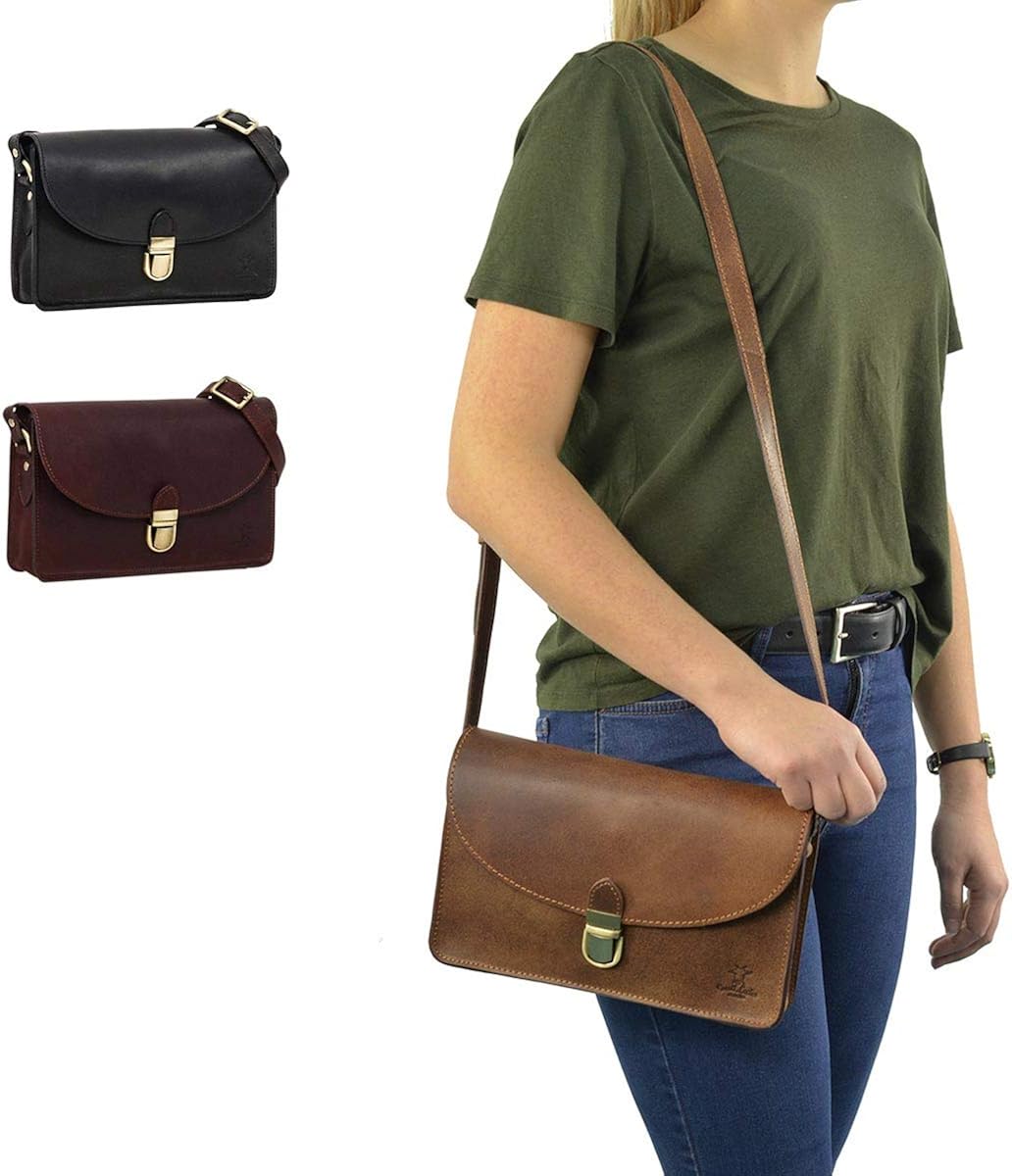 Gusti Handbag Leather - Zoey Shoulder Bag Leather Bag Red, Dark Red - Image 3