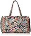 Vera Bradley Women's Cotton Large Travel Duffel Bag, Parisian Paisley, One Size