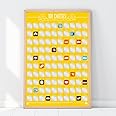 100 Cheeses Bucket List Scratch Poster
