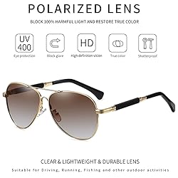 RCXKOOM Polarized Aviator Sunglasses for Mens