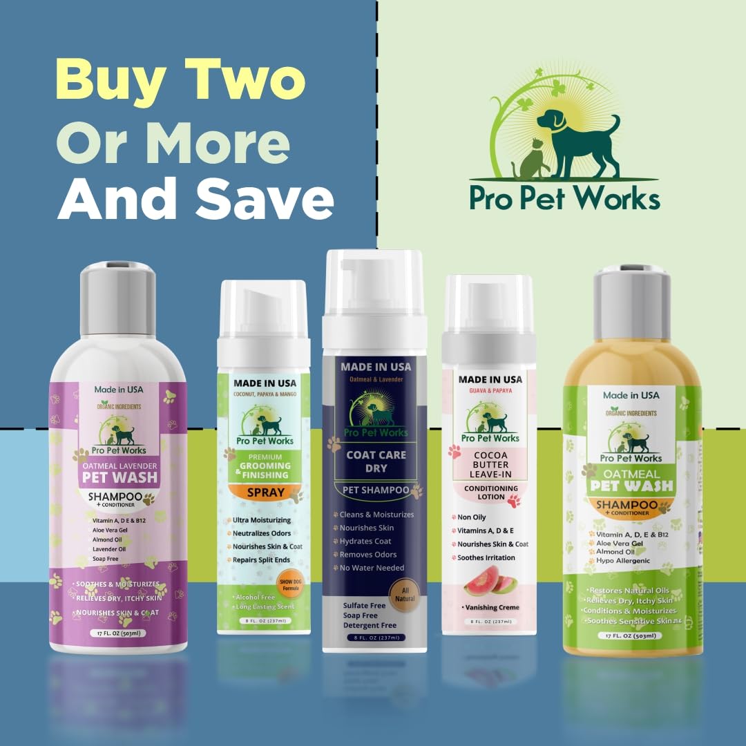 Oatmeal Dog Shampoo & Conditioner 17oz [USA] 5 in 1 PlantBased Organic