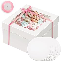 Bakepacker 36pcs 12x12x8 Inches Cake Boxes with
