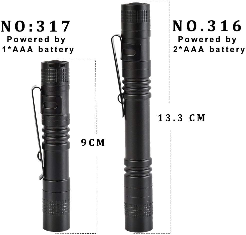 Pocketman 4 Pcs1000LM XPE-R3 LED Penlight Flashlight Tactical Torch with Clip(13.3 CM) - - 