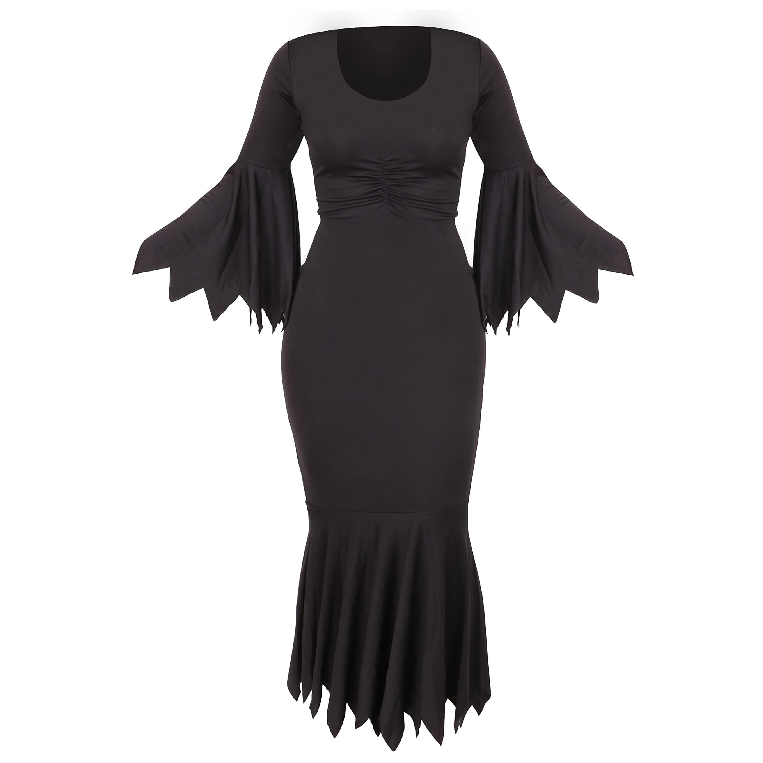 Ladies Black Halloween Dress - Perfect For Halloween Or Fancy Dress Events - UK 8/10 / Small