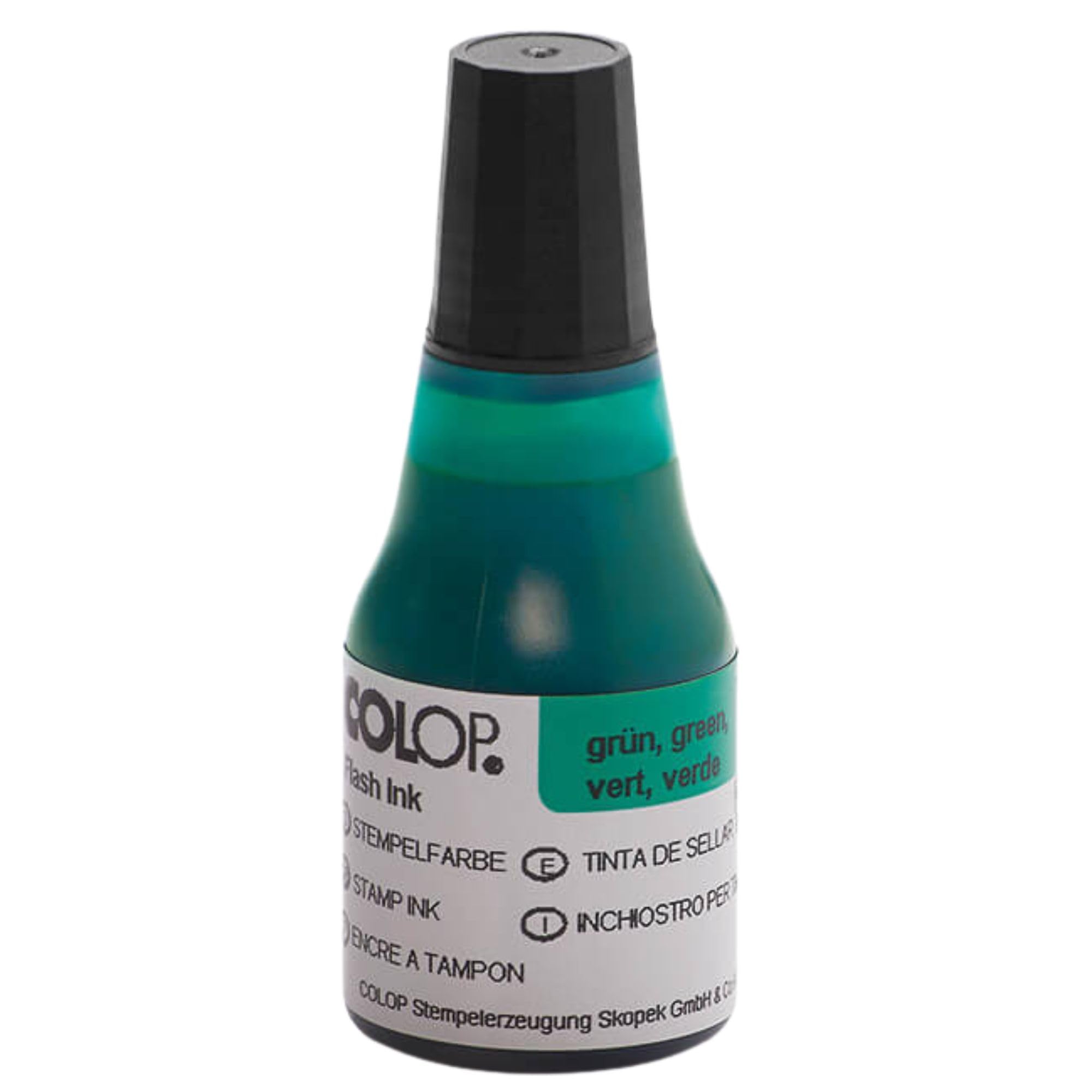 COLOP EOS Ink Green - 25ml | 146963 | Refresher Ink for COLOP EOS Stamp | Motivation Stamp Refil Ink