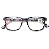 V.W.E. Women Progressive Reading Glasses No Line Clear on Top Bifocals Reader - Marble Print