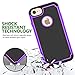 iPhone 7 Case,,ANLI(TM)[Shock Absorption] Drop Protection Hybrid Dual Layer Armor Protective Case Cover for Apple iPhone 7(4.7 inch) Purple
