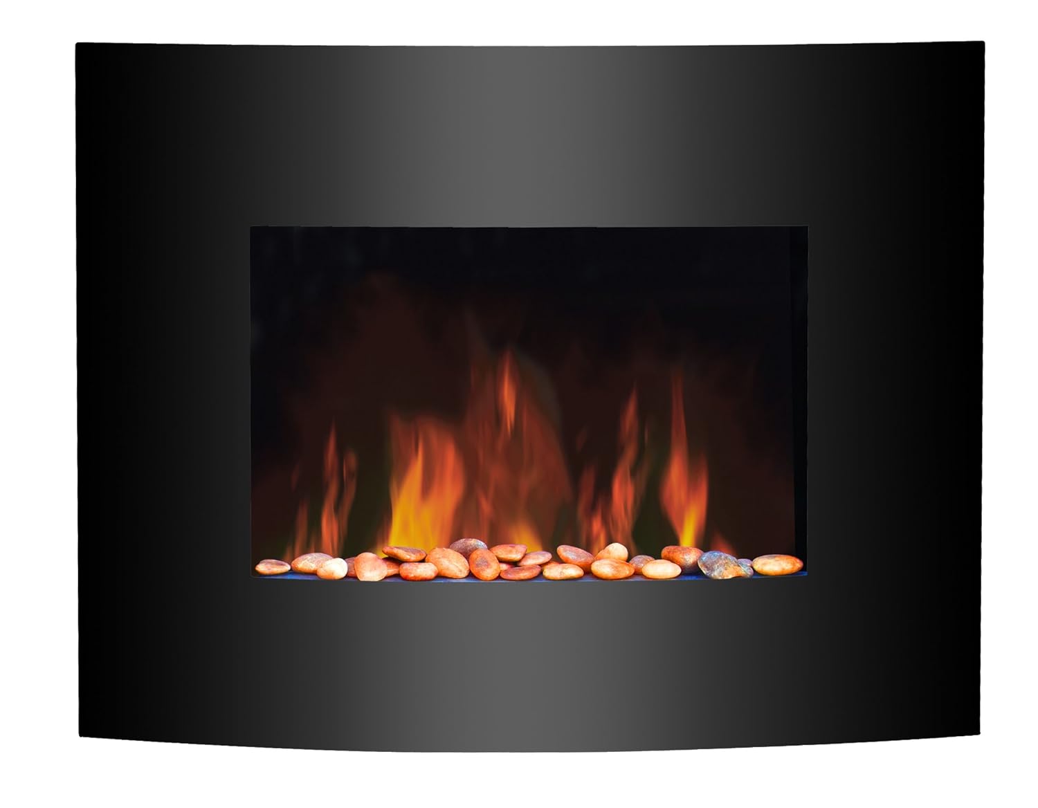 Neostar Luxury Curved Wall Mounted Electric Fireplace Amazon.co.uk