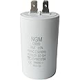30UF CBB60 Motor Run Capacitor 450VAC Volts Round Cylinder 4 Pins, Metallized Polypropylene Film Capacitor for Motor Run, Air Conditioners, Washing Machines, Operating Voltage Range 250V ~ 450V