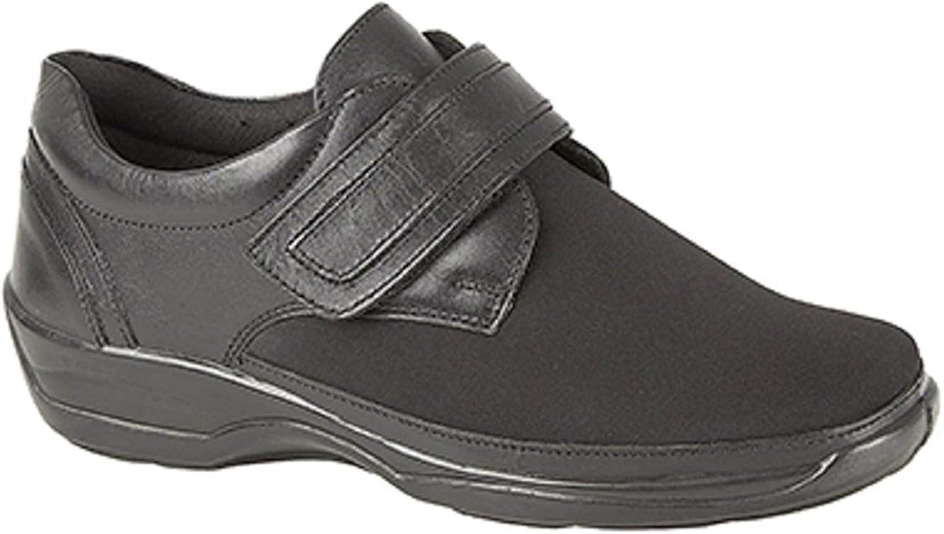 ladies black velcro shoes