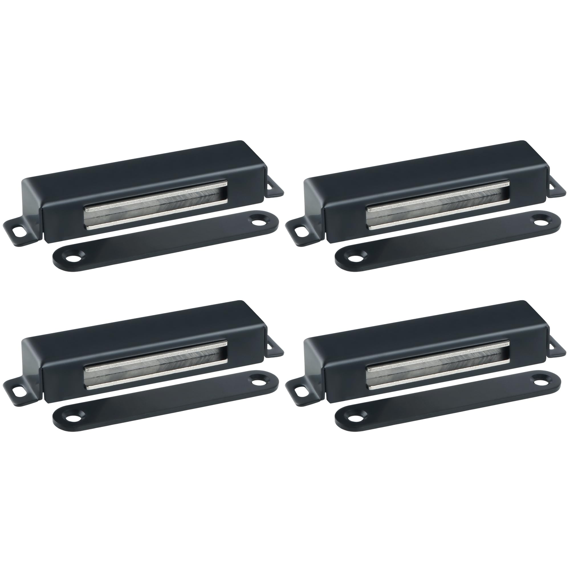 Mooche 4PACK Cabinet Magnets, Magnetic Door Catch 30KG Cupboard Door Magnets, Stainless Steel Heavy Duty Cabinet Drawer Magnet Latches for Kitchen Wardrobe Closet Closure