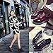 RoseG Women's Lace Up Flats Platform Wedge Creepers Shoes Oxfords