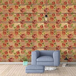 Wall Murals for Bedroom Flowers Collage Pattern Removable Wallpaper Peel and Stick Wall Stickers - 66x96 inches