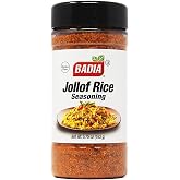 Badia Jollof Rice Seasoning, 5.75 oz &ndash; African Blend of Tomato, Peppers, Onion &amp; Spices, Bold Savory Flavor, Gluten Free