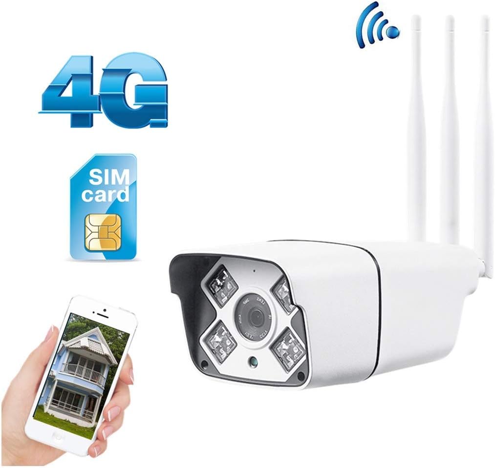 3G 4G Sim Card IP Camera Wireless 1080P Hd Outdoor Security Camera WiFi Waterproof Night Vision Monitor Camera Support Sd Card,960P with 16Gb Sd,Au Plug