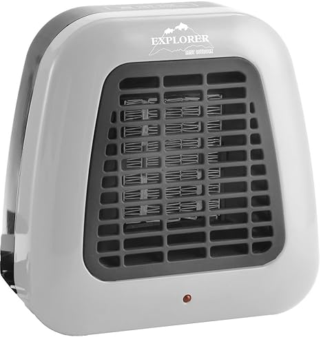 EXPLORER Heizlüfter 230V / 500 Watt **automatischer Kippstopp** Lüfter Heizung Wohnmobil Camping Vorzelt Caravan Boot 15,5x15