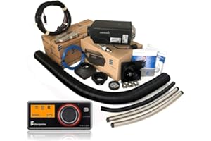EBERSPÄCHER Eberspacher Espar Airtronic S2 D2 L 12V 2.2kW 7500BTU with EasyStart PRO 7 Day Timer with Fault Display and Automatic Altitude Adjustment includes RV Muffler Silencer and Floor Mounting Plate