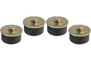 X AUTOHAUX 4pcs Automotive Rubber Freeze Plug Rubber Expansion Plug Fit Hole Size 1-5/8" to 1-3/4" 41mm-44mm