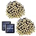 Qedertek 2PCS Solar String Lights, 39ft 100 LED Fairy Outdoor String Lights Decorative Lighting for Home, Lawn, Garden, Wedding, Patio, Party, and Holiday Decorations(Warm White)