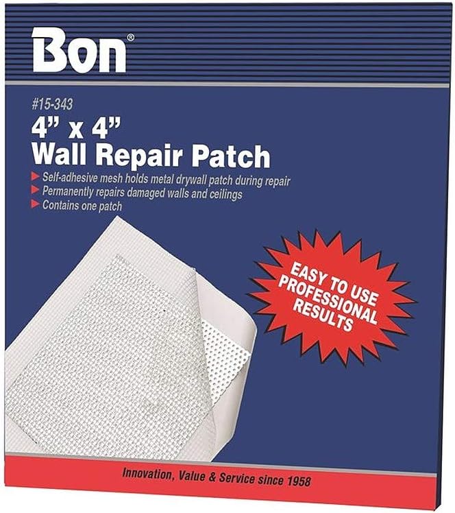 Bon 15-345 8 x 8-inch Self Adhesive Wall Repair Patch (Pack of 1)