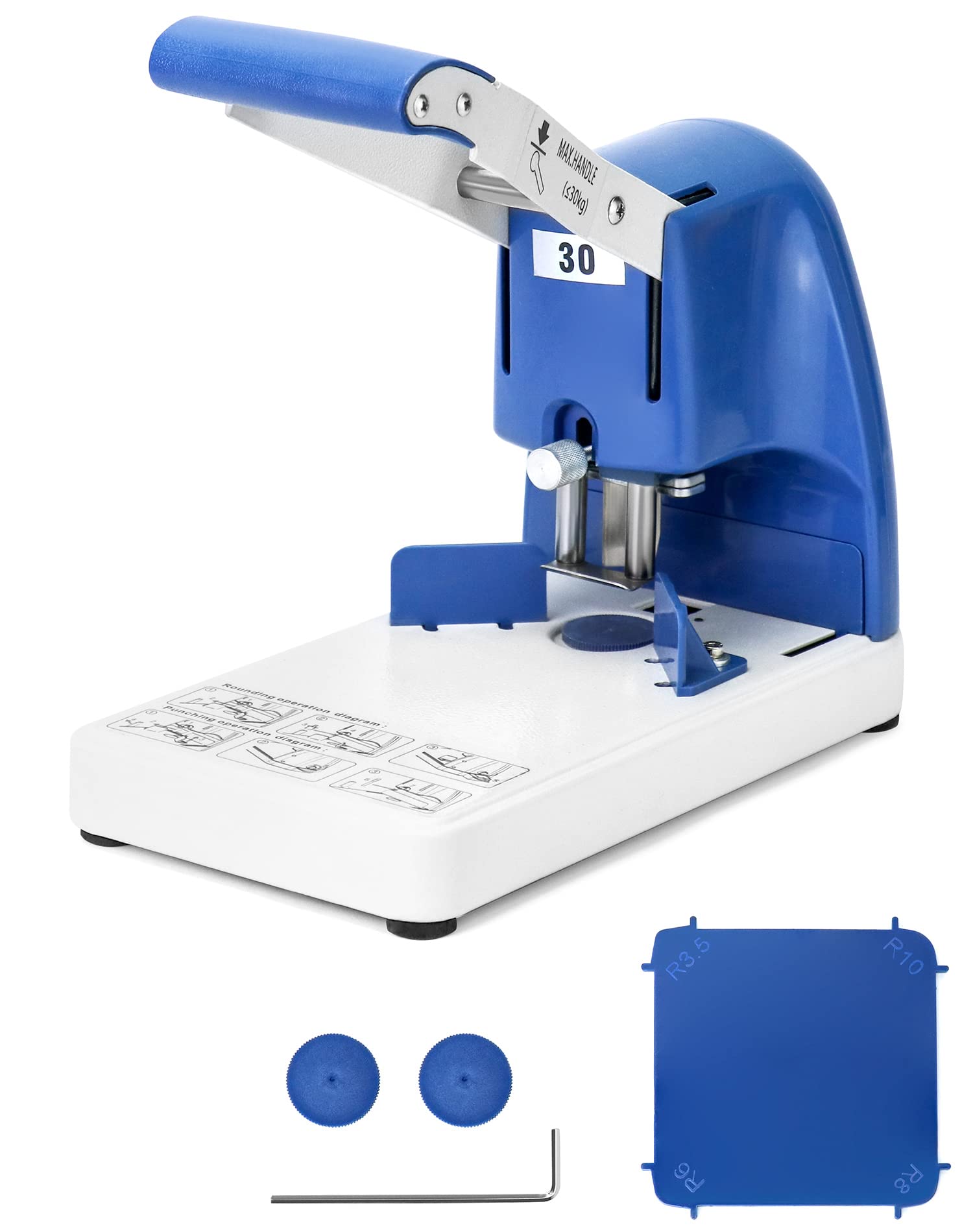 Photo 1 of QWORK Desktop Manual Corner Rounding Machine, Corner Cutter Rounder, Die Punch Cutter, with 1/4" Die, Corner Rounder, Leather Corner Punch