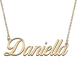HUAN XUN Customized Custom Simple Any Name Necklace