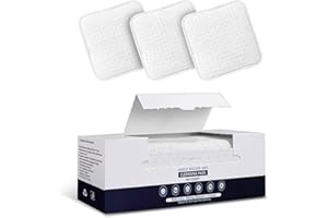 PUPUPE Premium Natural Pure Cotton Pads,Soft & Lint-Free Upgraded Edge Stitching Design Cotton Rounds for Face,Unique Three-Layer Structure, Ultra-Absorbent Makeup Remover Pads,for All Skin Types (100 Count)