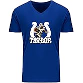 Mountee Apparel Mens V Neck Jonathan Taylor Indianapolis Indy Logo Shirt T-Shirt