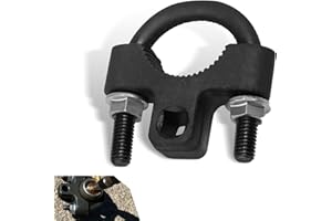 ZBGUN 1 PC Inner Tie Rod Tool, Hard Metal Inner Rocker Removal Installation Tool, Inner Tie Rod End Wrench with Non-Slip Teeth, Universal for Most Cars Trucks (Black)