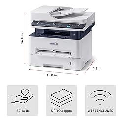 Xerox B205NI Monochrome Multifunction Printer, White