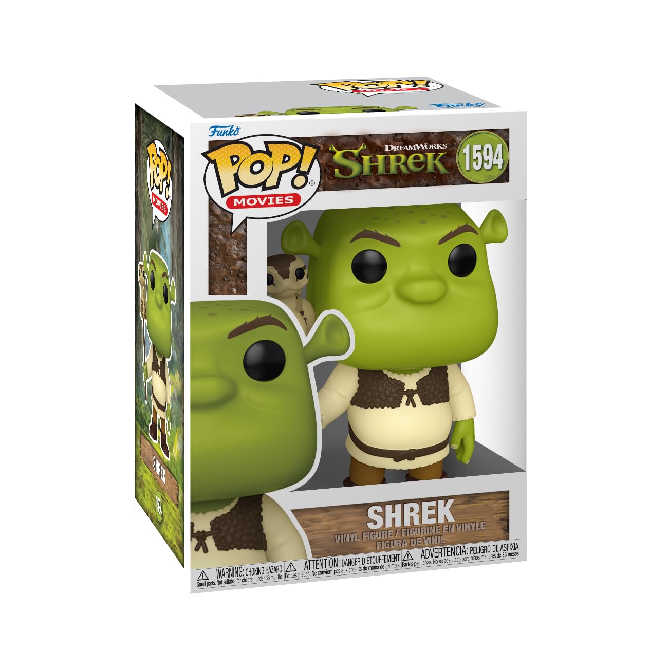 Funko Pop! Movies: Shrek Dream Works 30th - Shrek With Snake - Collectable Vinyl Figure - Gift Idea - Official Merchandise - Toys for Kids & Adults - Movies Fans - Model Figure for Collectors