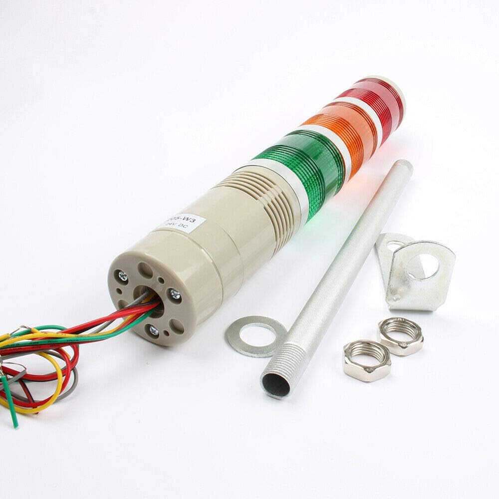 SUPERTOOL Warning Light, LED Flashing Signal Tower Light Bright Bulb Industrial Caution Alarm Lamp for Boat,Machine Tool - Image 4