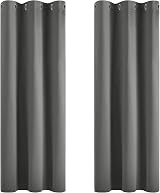 Deconovo Blackout Curtains Thermal Insulated Eyelet 2 Panels 42 x 54 Inch Light
