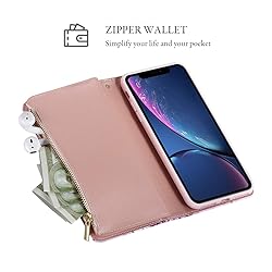 UEEBAI Wallet Case for iPhone XR, Premium Vintage