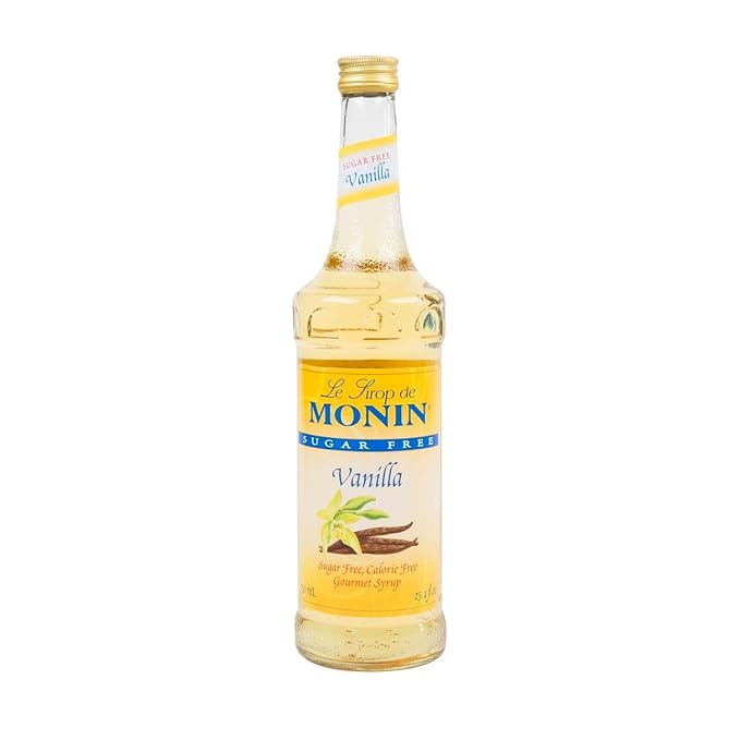 Amazon Com Monin Sugar Free Vanilla Syrup Bold Vanilla Bean Flavor Great For Coffee Cocktails Lattes Gluten Free Vegan Non Gmo 750 Ml Grocery Gourmet Food