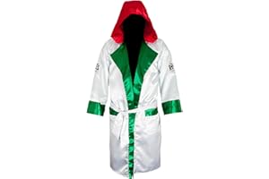 CLETO REYES Satin Boxing Robe with Hood for Men and Women, Adult Unisex Competition Uniform Apparel Clothes