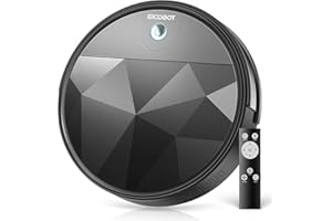 EICOBOT Robot Vacuum Cleaner, Tangle-Free 2200Pa Suction, Quite, Ultra-Slim, 550ml Large Dustbin, Self-Charging Robot Vacuum Cleaner, Good for Pet Hair, Hard Floor and Low Pile Carpet, Onyx