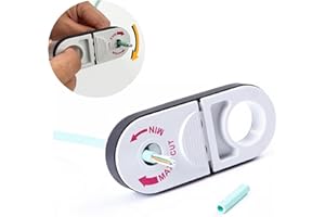 GROWORD Universal Network Wire Stripping Tool for Cat5e, Cat 6, Cat 6a, Cat7, Cat 8 - Professional Coaxial Cable Stripper, And Cutters - Utp, Stp, Sftp Pocket Cable Stripper Tool（White）