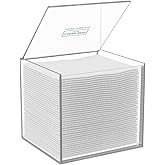 CLEAN SKIN CLUB Clear Acrylic Box for Clean Towels XL (NOT Included), Container For 50 Disposable Clean Towels XL, Face Towelettes Bathroom Counter Storage, Bin for Cleansing Facial Dry Wipes