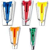 Bias Tape Makers Kit of 5 Sizes 1/4" 3/8" 1/2" 3/4" 1" DIY Quilting Tools Kit for Fabric Sewing and Quilting