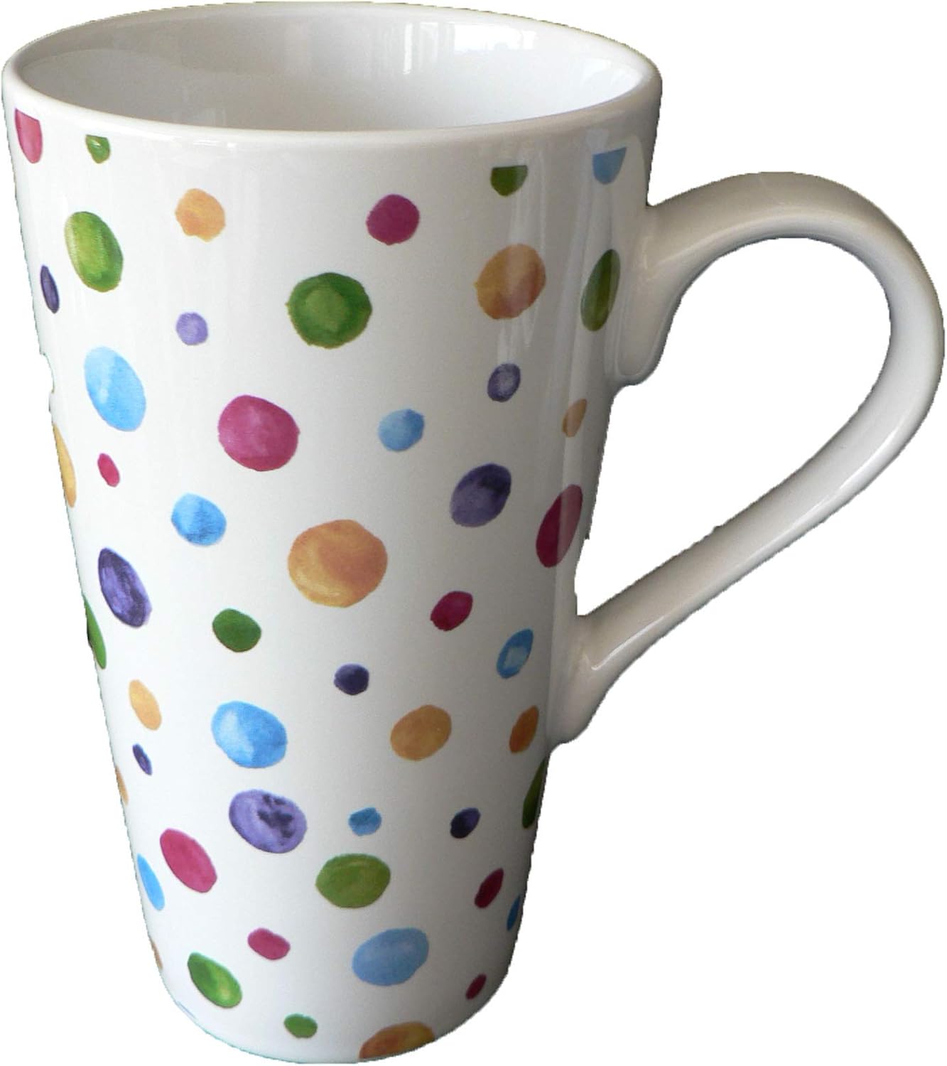 Spots Latte Mug Large Ceramic Latte Mug 3/4pt Capacity Amazon.co.uk