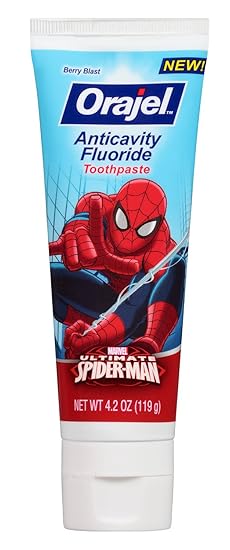 Amazon.com: Spider-Man Toothbrush Bundle: 2 Items - Spinbrush Powered Toothbrush, Anticavity Fluoride Toothpaste: Beauty