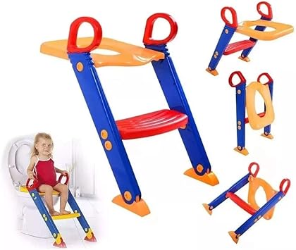 Assento Redutor Infantil Com Escada Vaso Sanitário