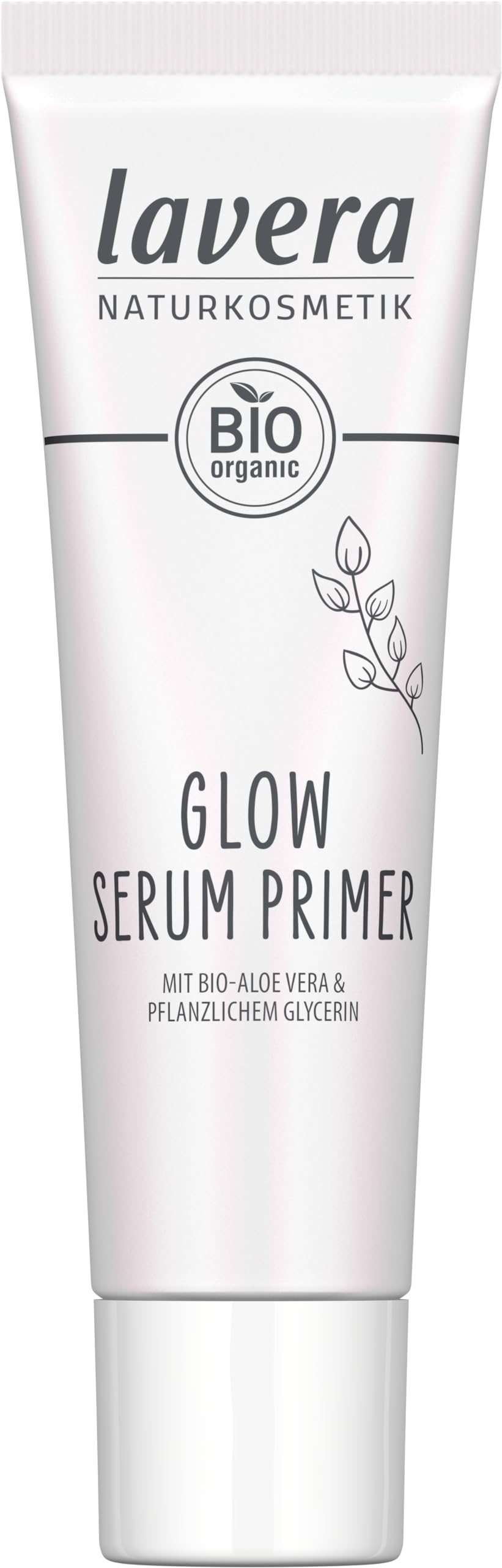 lavera Glow Serum Primer - gently melts into the skin - radiant, well-groomed appearance - naturally radiant glow - vegan - natural cosmetics - 30 ml