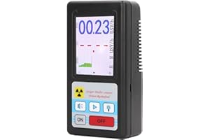 WALFRONT Nuclear Radiation Detector Portable Geiger Counter Dosimeter with LCD Display ±10% Accuracy for Beta Gamma and X Rechargeable Handheld for Home Travel Safety Inspections