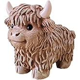 wsmart Highland Cow Statue Decor Cow Enthusiast Gift Shelf Table Tray Living Room Bedroom Home Farmhouse Decoration Figurine 